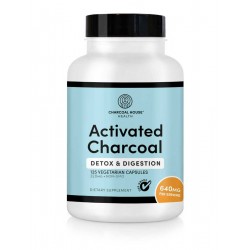 Charcoal House Activated Vegi-Capsule - 125 x 300mg