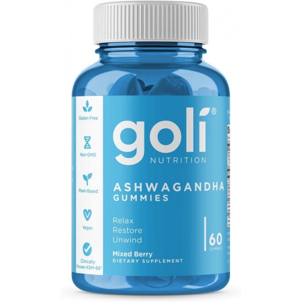 Goli Nutrition Ashwagandha Gummies x 60 - Best Before Feb 2023